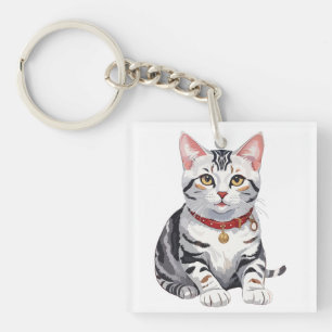 Llavero American Shorthair Happy