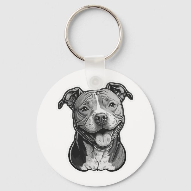 Llavero American Staffordshire Terrier (Anverso)