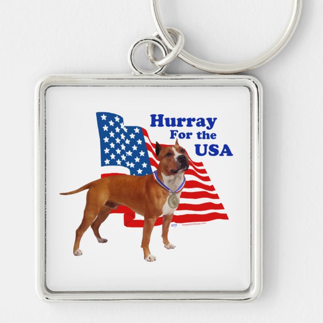 Llavero American Staffordshire Terrier EE. UU. (Frente)