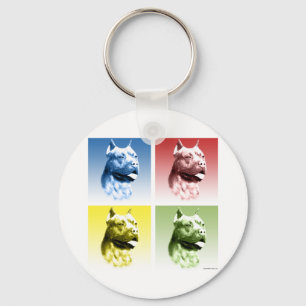 Llavero American Staffordshire Terrier Pop Art