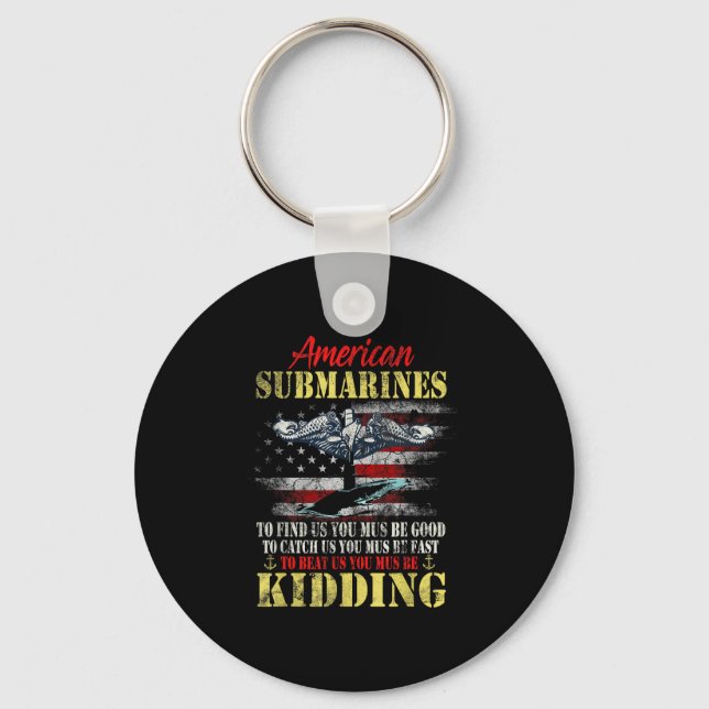 Llavero American Submarines Veteran Kidding Silent Service (Anverso)