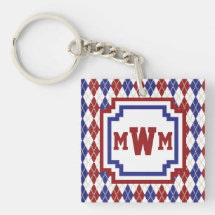 Llavero Americana Argyle Acrylic Keychain