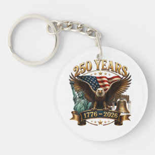 Llavero Americano 250 Aniversario USA Patriótico 4 de Juli