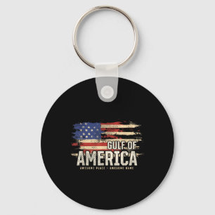 Llavero Americano Golfo De Eeuu Grunge Patriótico