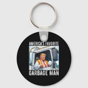 Llavero Américas: Hombre de basura favorito Trump en la ba