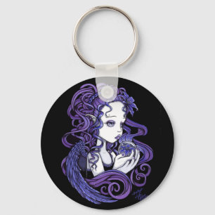 Llavero "Amethyst" del arte del ángel de la bola
