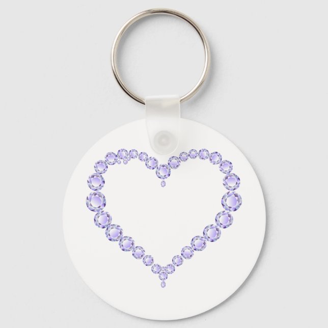 Llavero Amethyst Gem heart (Anverso)