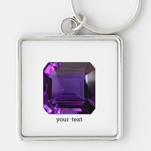Llavero Amethyst Gemstone Purple (Frente)
