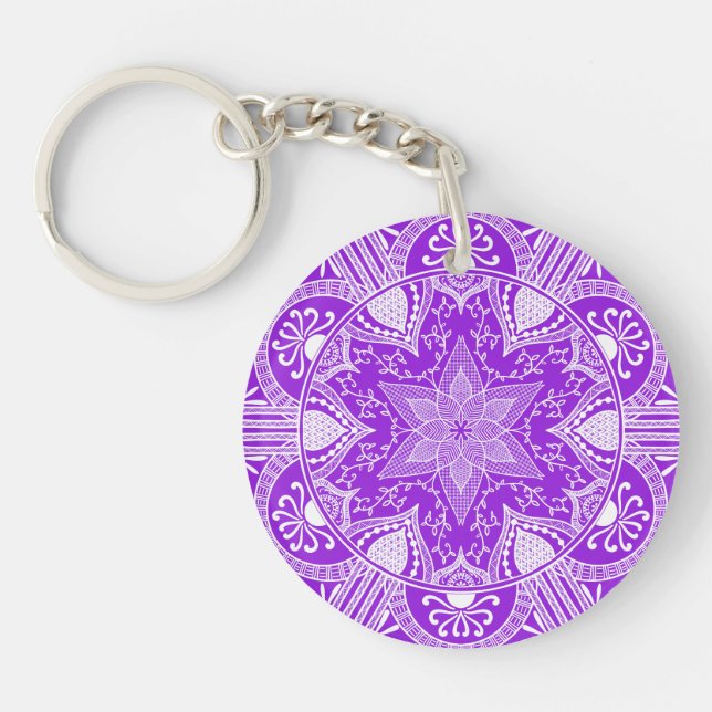 Llavero Amethyst Mandala (Frente)