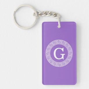 Llavero Amethyst What Greek Key Rnd Frame First Monograma