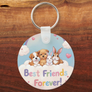 Llavero Amigas para Siempre con Gatitos Adorables