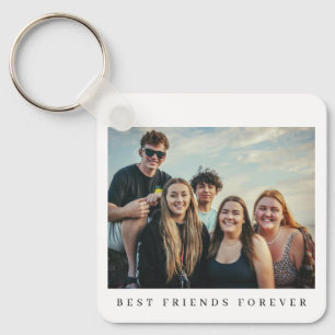 Llavero Amigas personalizadas con 2 fotos de doble cara
