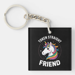 Llavero Amigo hetero simbólico Unicornio Gay Orgullo LGBTQ