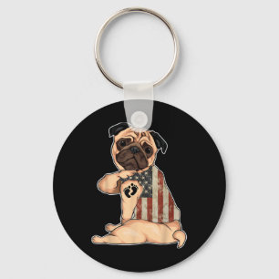 Llavero Amigo Perro Mamá Tattoo Perro Embarazado Pug Mamá 