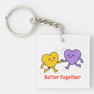 Llavero Amigos del Corazón Feliz y Adorables