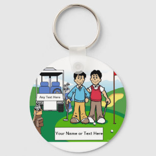 Llavero Amigos del golf - Personalizado masculino y mascul