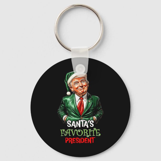 Llavero Amigos del presidente favorito Funny Santa Trump 2 (Anverso)