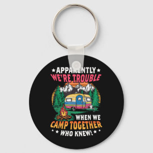 Llavero Amigos divertidos de camping camiseta de camión de