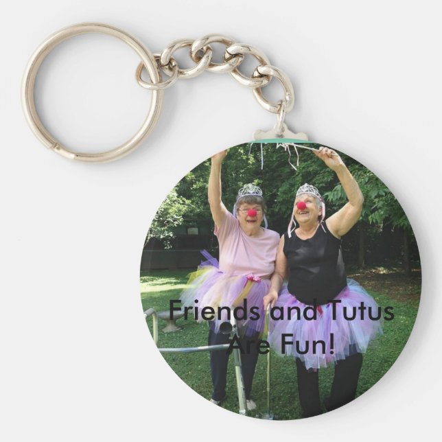 Llavero Amigos + Tutus = Tiempos divertidos (Frente)