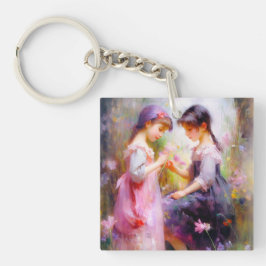 Llavero Amigos y flores