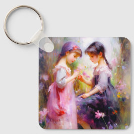 Llavero Amigos y flores