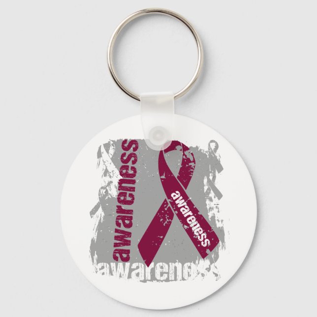 Llavero Amiloidosis Conciencia Grunge Cinta (Anverso)
