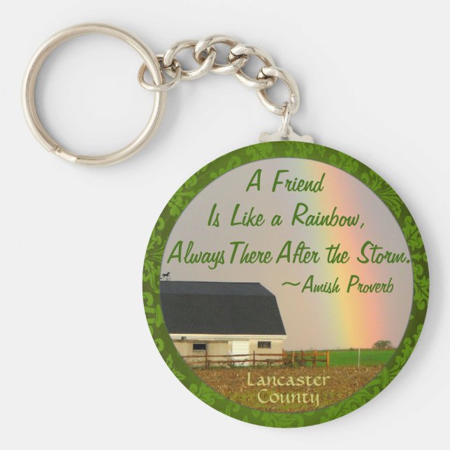 Llavero ¡Amish Friendship proverb Keychain! (Frente)