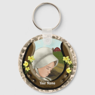 Llavero Amish Horseshoe Chica