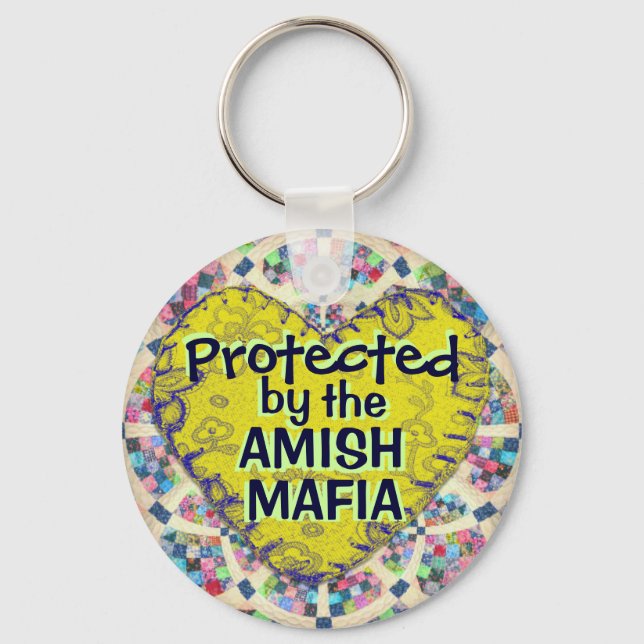 Llavero ¡Amish Mafia Protection Keychain! (Anverso)