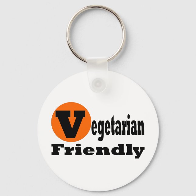 Llavero Amistad vegetariana (Anverso)