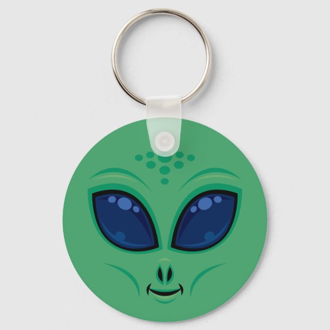 Llavero Amistosa Personalizado Alien Face (Anverso)
