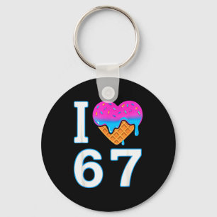 Llavero Amo 67 Meme Corazón 6 7 Merch Mercancía Seis Siete
