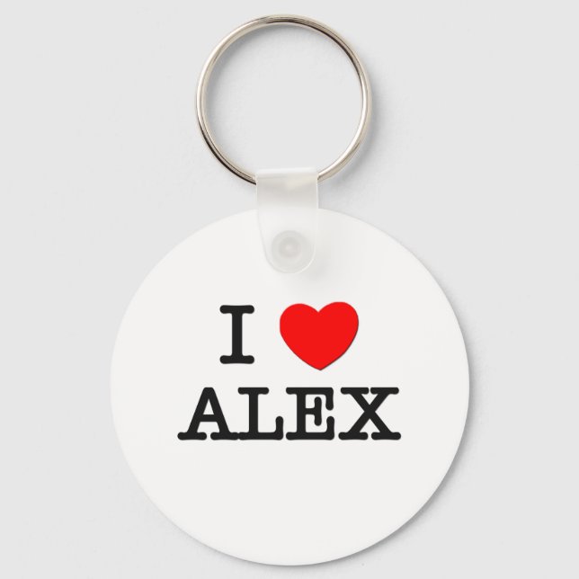 Llavero Amo a Alex (Anverso)