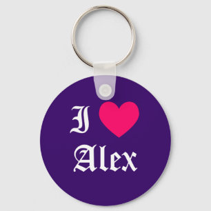 Llavero Amo a Alex
