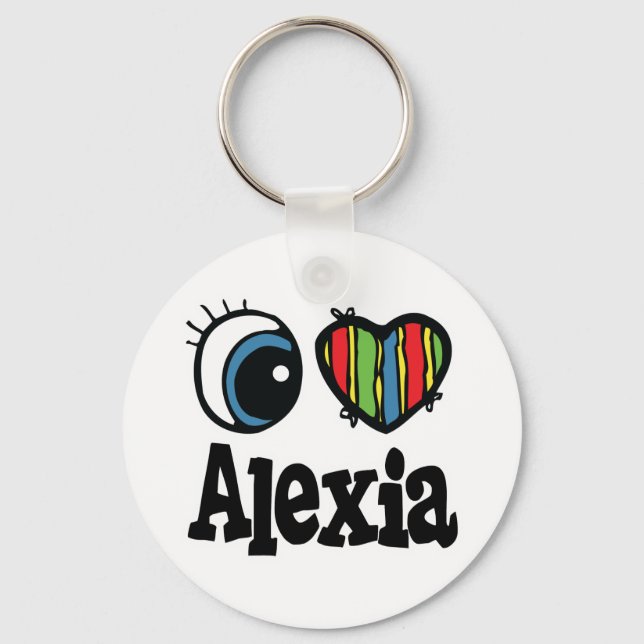 Llavero Amo a Alexia (Anverso)