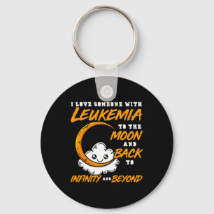 Llavero Amo A Alguien A La Luna Y A La Ck. Leukemia Awaren