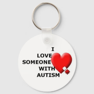 Llavero Amo a alguien con autismo