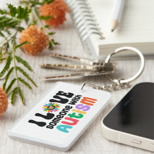 Llavero Amo A Alguien Con Autismo