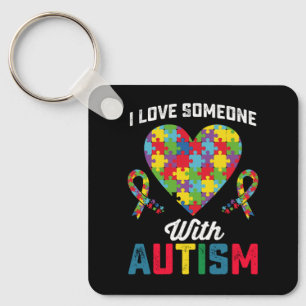 Llavero Amo a alguien con conciencia del autismo