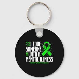 Llavero Amo a alguien con enfermedad mental Salud mental