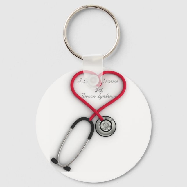 Llavero Amo a alguien con la cadena de claves del síndrome (Anverso)