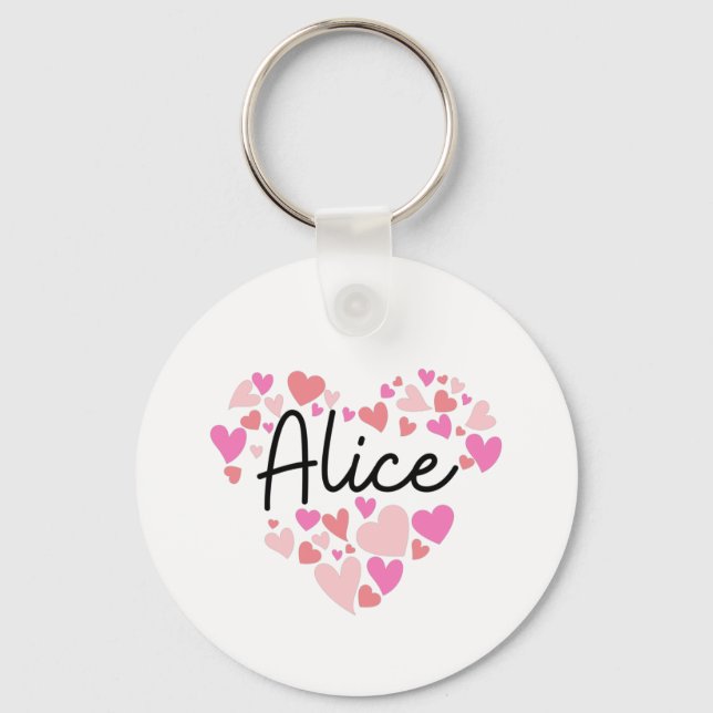 Llavero Amo a Alice (Anverso)