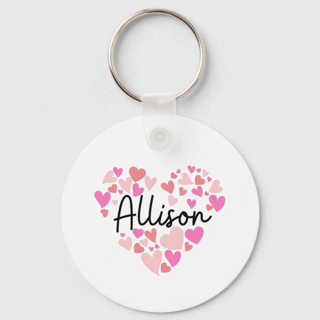 Llavero Amo a Allison (Anverso)