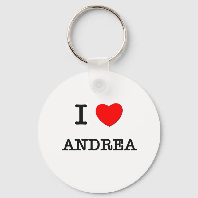 Llavero Amo a Andrea (Anverso)