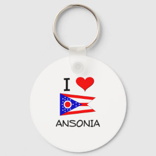 Llavero Amo a Ansonia Ohio