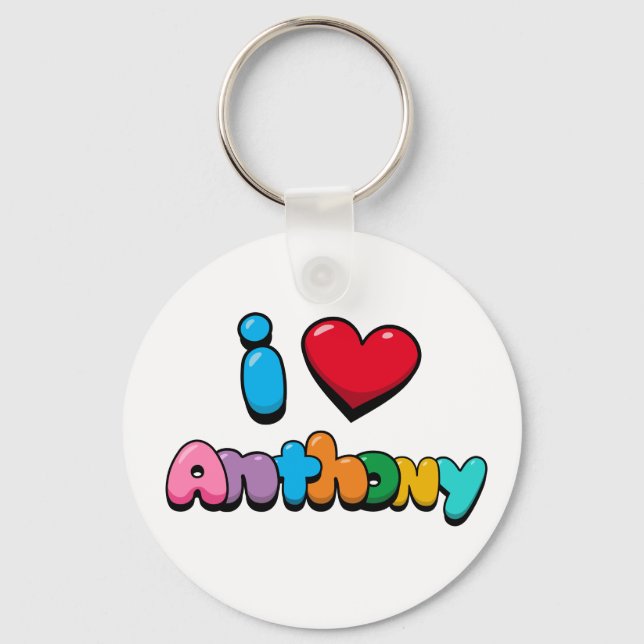 Llavero Amo a Anthony (Anverso)