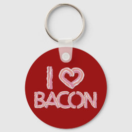 Llavero Amo a Bacon