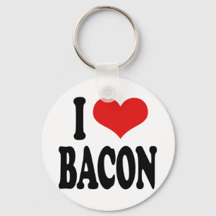 Llavero Amo a Bacon