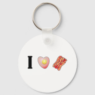 Llavero ¡Amo a Bacon!