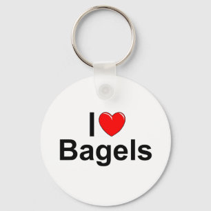 Llavero Amo a Bagels (corazón)